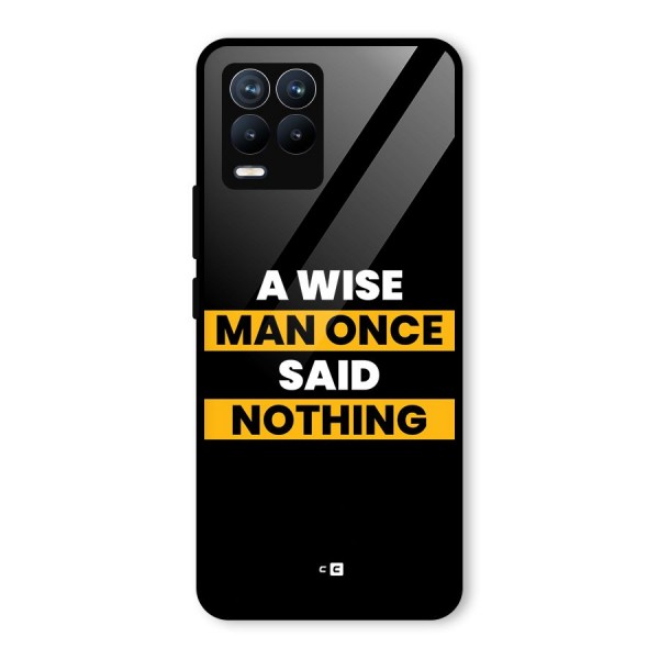 Wise Man Glass Back Case for Realme 8 Pro