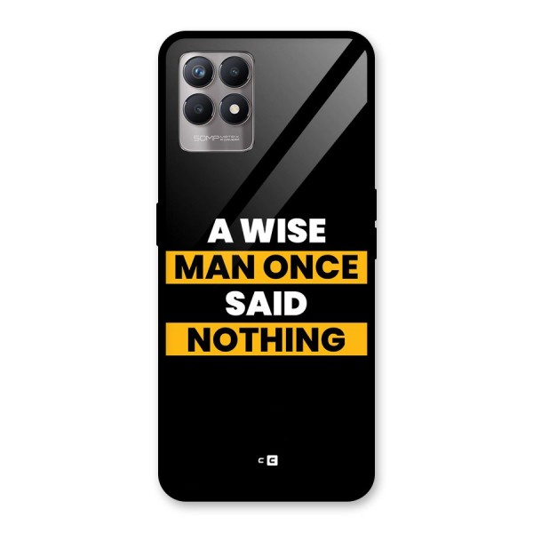 Wise Man Glass Back Case for Realme 8i