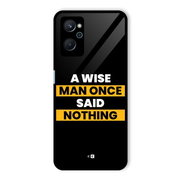 Wise Man Glass Back Case for Realme 9i