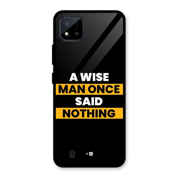 Wise Man Glass Back Case for Realme C11 2021