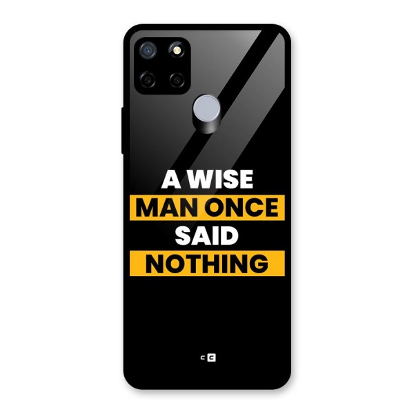 Wise Man Glass Back Case for Realme C12