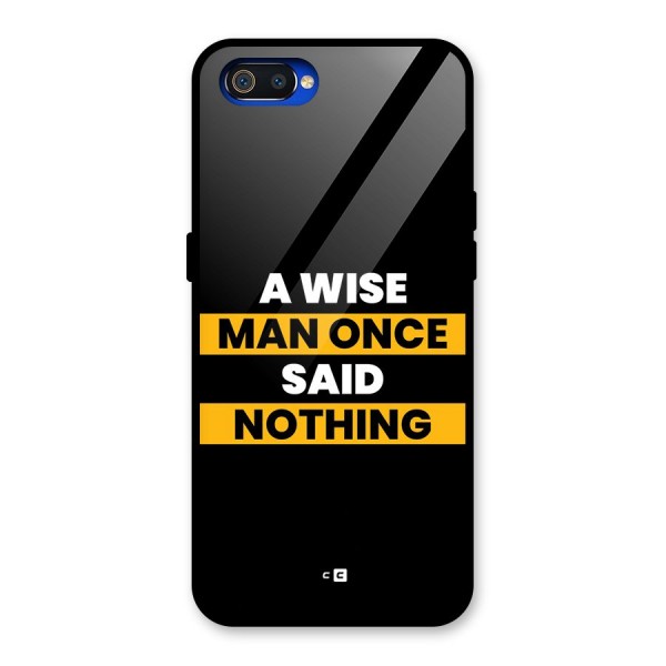 Wise Man Glass Back Case for Realme C2