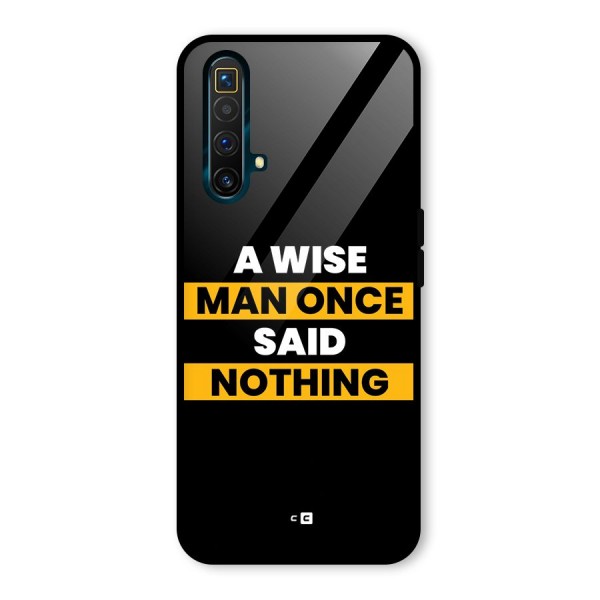 Wise Man Glass Back Case for Realme X3 SuperZoom