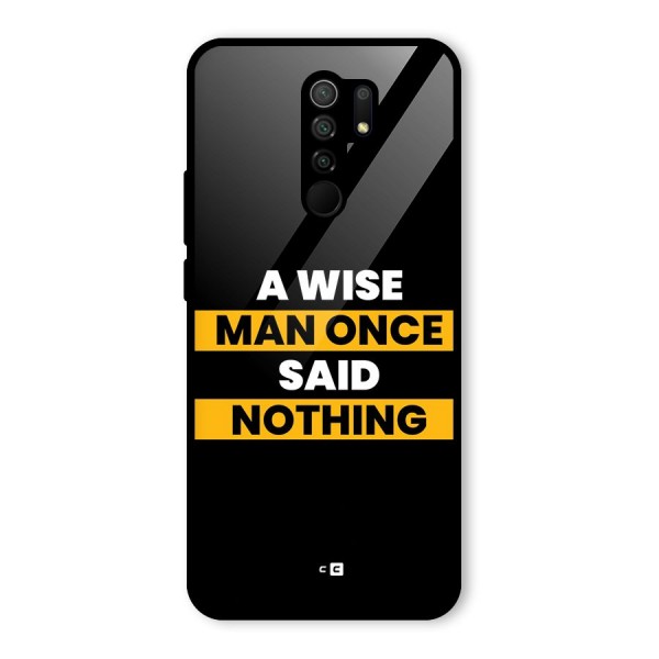 Wise Man Glass Back Case for Redmi 9 Prime