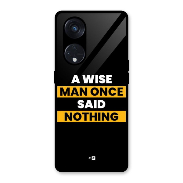 Wise Man Glass Back Case for Reno8 T 5G