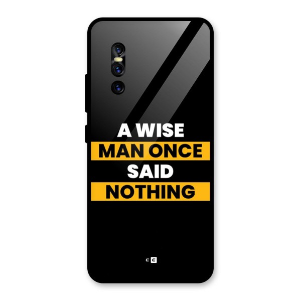 Wise Man Glass Back Case for Vivo V15 Pro