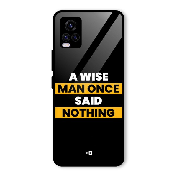 Wise Man Glass Back Case for Vivo V20