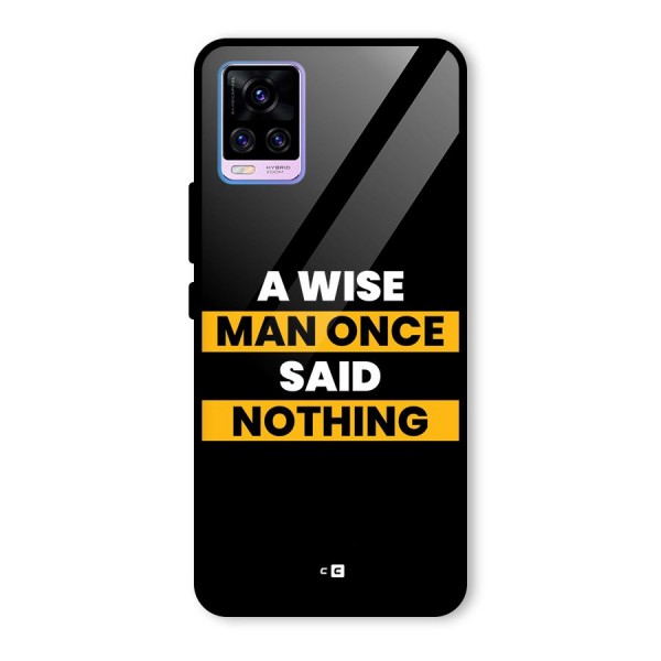 Wise Man Glass Back Case for Vivo V20 Pro