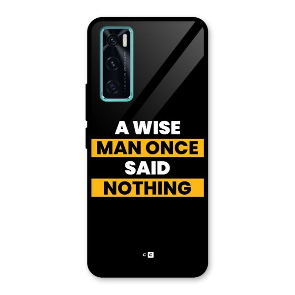 Wise Man Glass Back Case for Vivo V20 SE