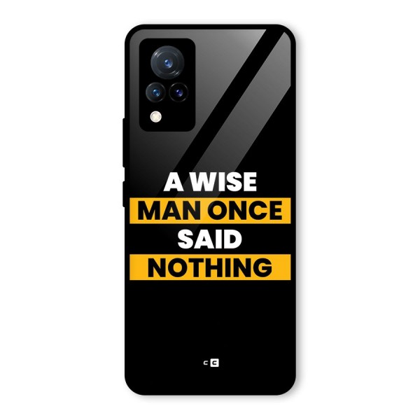 Wise Man Glass Back Case for Vivo V21 5G