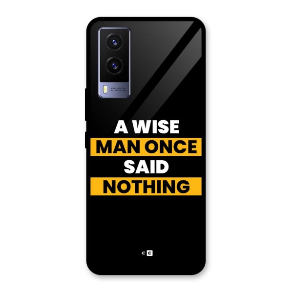 Wise Man Glass Back Case for Vivo V21e 5G