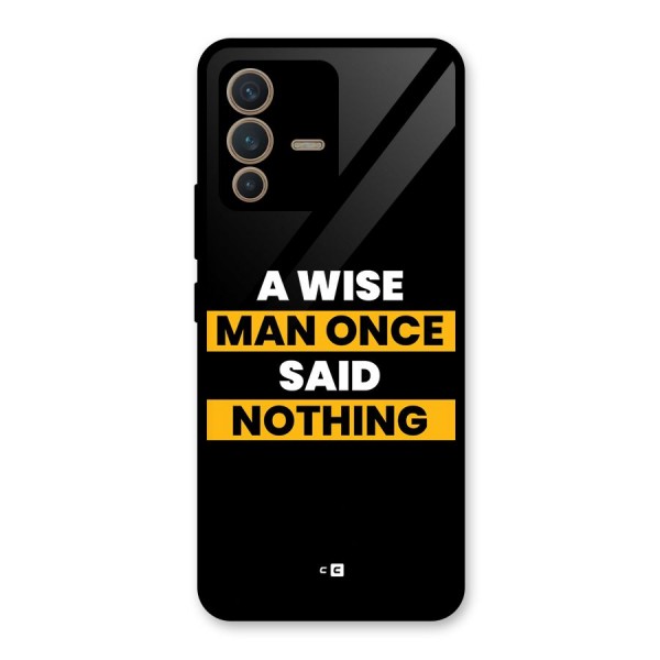 Wise Man Glass Back Case for Vivo V23 5G