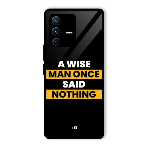 Wise Man Glass Back Case for Vivo V23 Pro