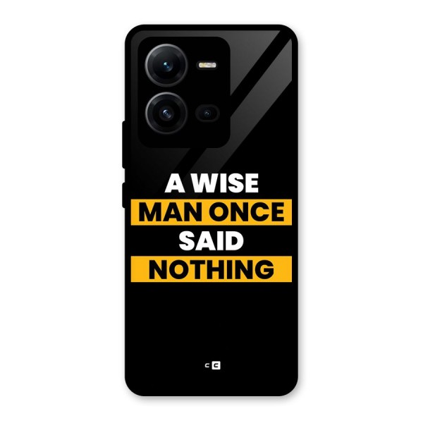 Wise Man Glass Back Case for Vivo V25