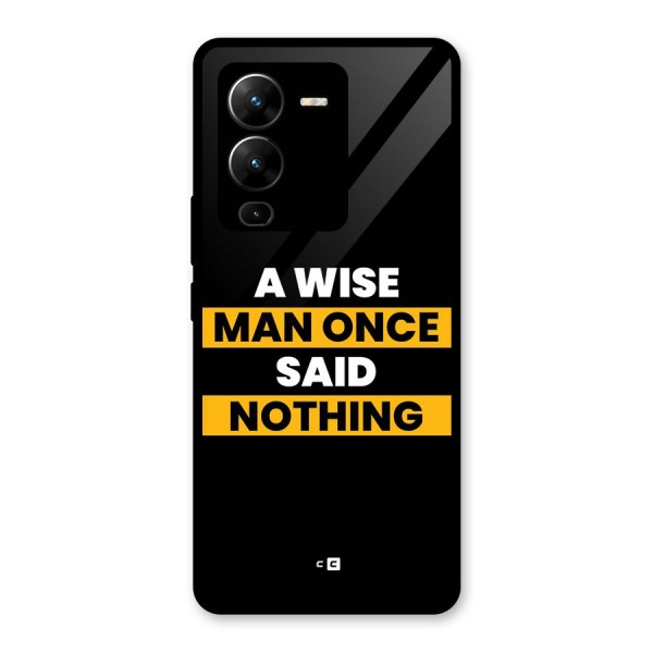 Wise Man Glass Back Case for Vivo V25 Pro