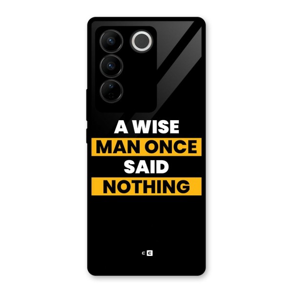 Wise Man Glass Back Case for Vivo V27