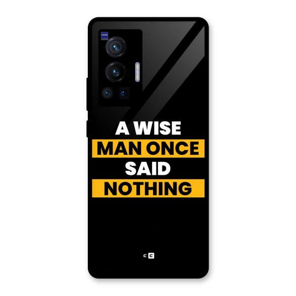 Wise Man Glass Back Case for Vivo X70 Pro