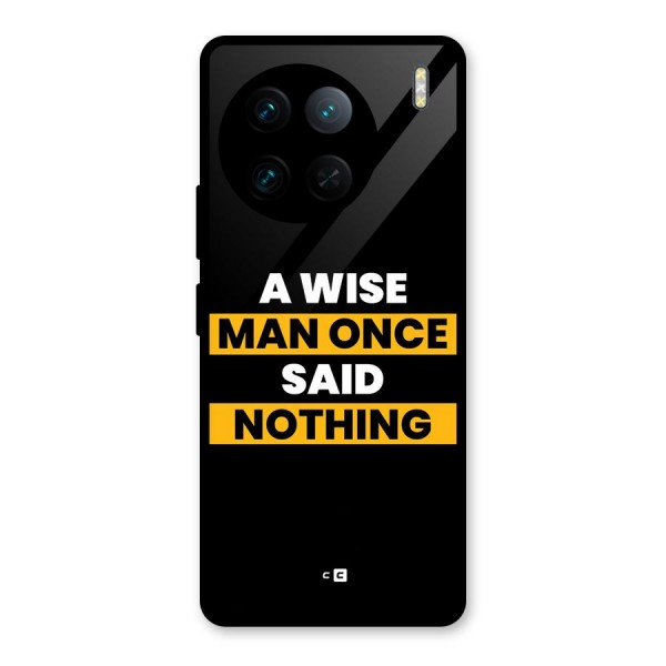 Wise Man Glass Back Case for Vivo X90 Pro