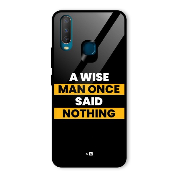 Wise Man Glass Back Case for Vivo Y12