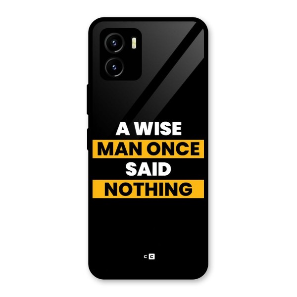 Wise Man Glass Back Case for Vivo Y15s