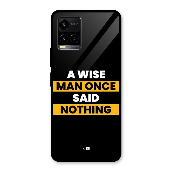 Wise Man Glass Back Case for Vivo Y21A