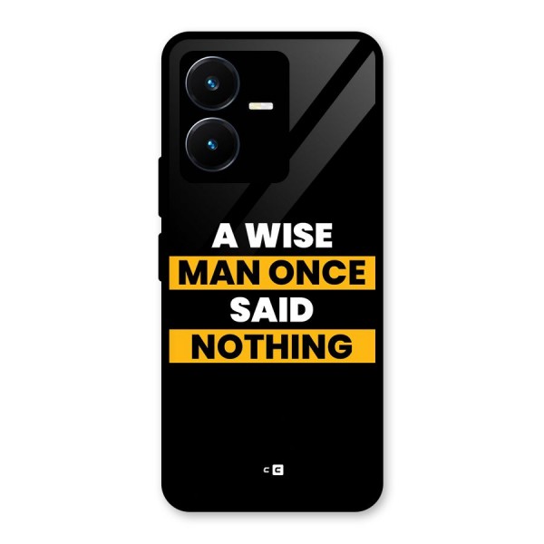 Wise Man Glass Back Case for Vivo Y22