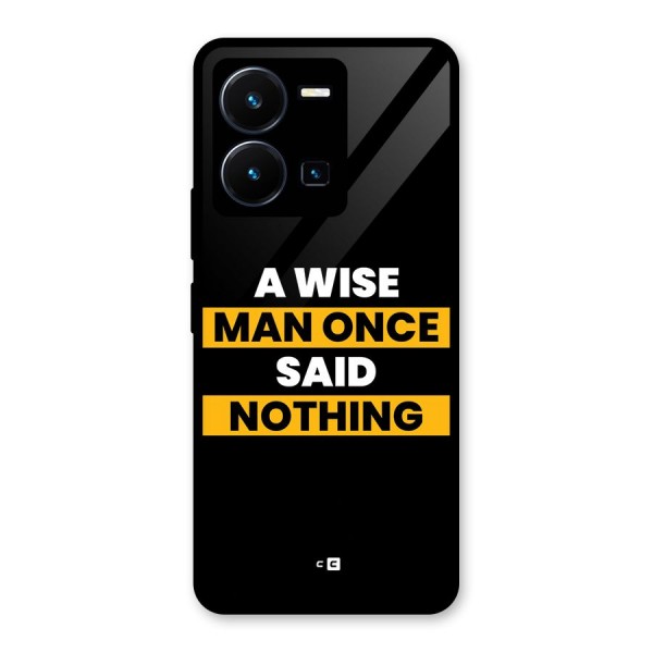 Wise Man Glass Back Case for Vivo Y35