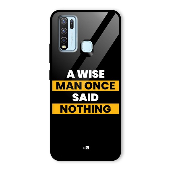 Wise Man Glass Back Case for Vivo Y50