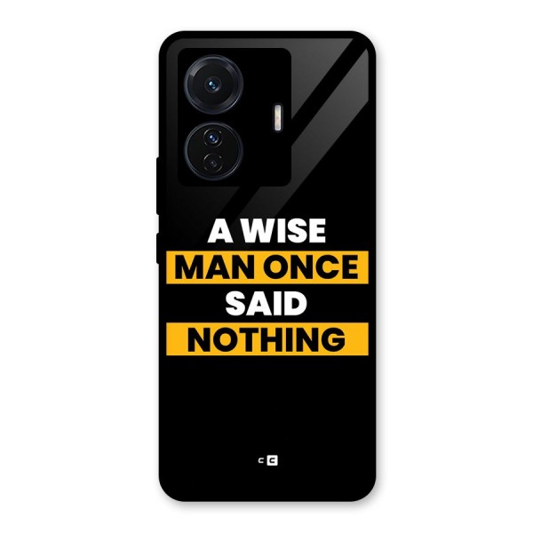 Wise Man Glass Back Case for Vivo iQOO Z6 Pro