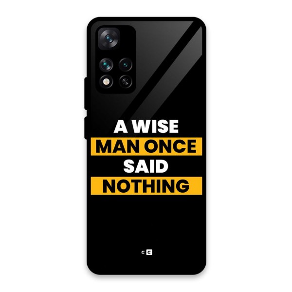 Wise Man Glass Back Case for Xiaomi 11i HyperCharge 5G