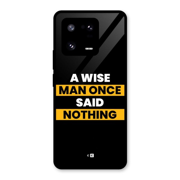 Wise Man Glass Back Case for Xiaomi 13 Pro