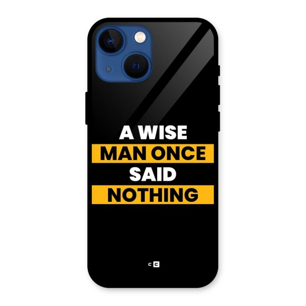 Wise Man Glass Back Case for iPhone 13 Mini