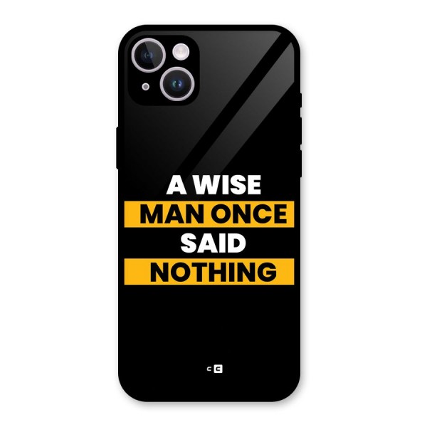 Wise Man Glass Back Case for iPhone 14 Plus