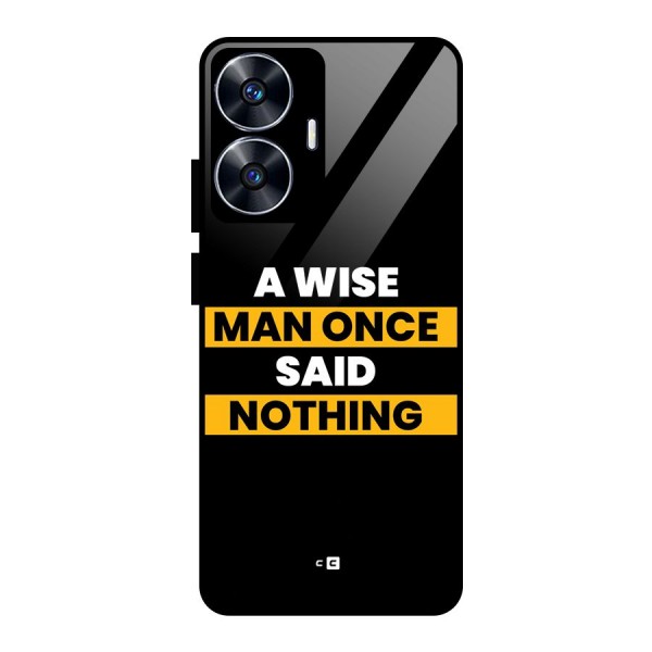 Wise Man Glass Back Case for realme C55