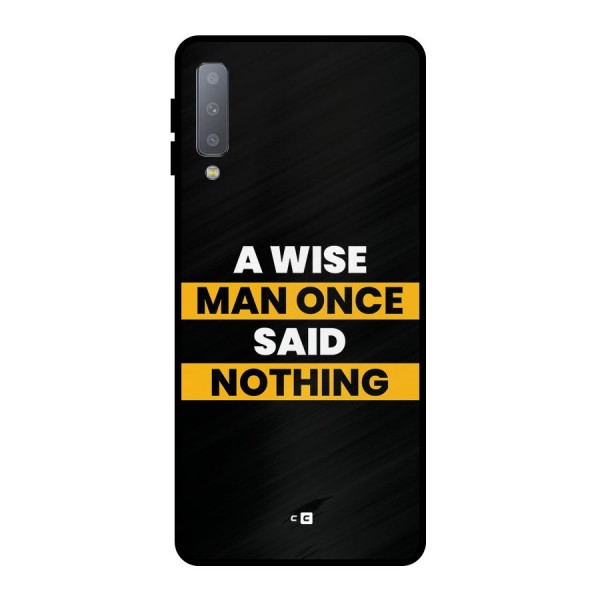 Wise Man Metal Back Case for Galaxy A7 (2018)