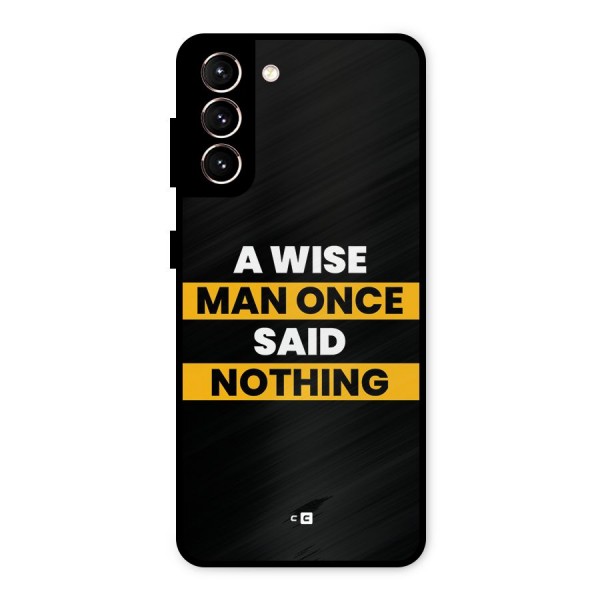 Wise Man Metal Back Case for Galaxy S21 5G