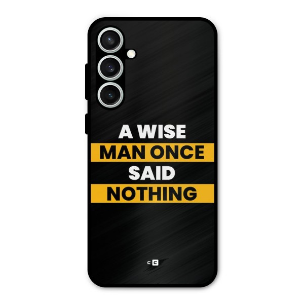 Wise Man Metal Back Case for Galaxy S23 FE
