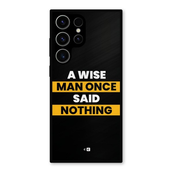 Wise Man Metal Back Case for Galaxy S23 Ultra
