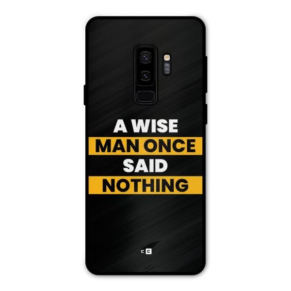 Wise Man Metal Back Case for Galaxy S9 Plus