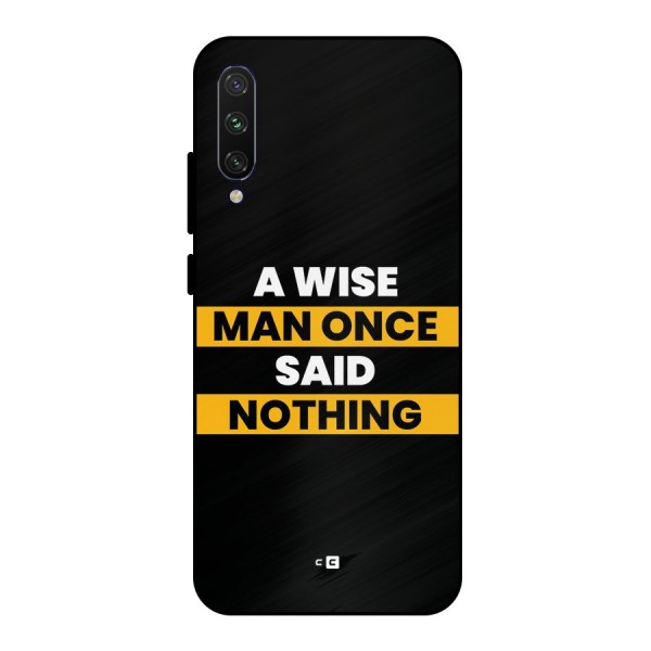 Wise Man Metal Back Case for Mi A3