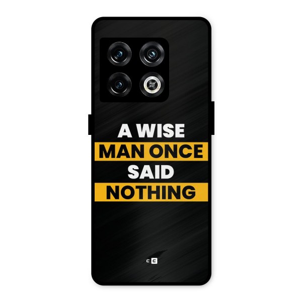 Wise Man Metal Back Case for OnePlus 10 Pro 5G
