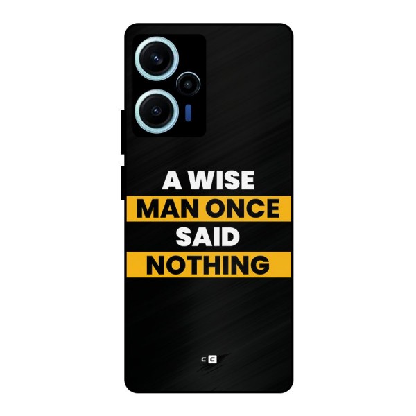 Wise Man Metal Back Case for Poco F5