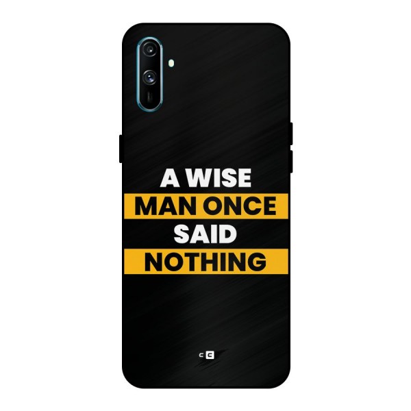 Wise Man Metal Back Case for Realme C3