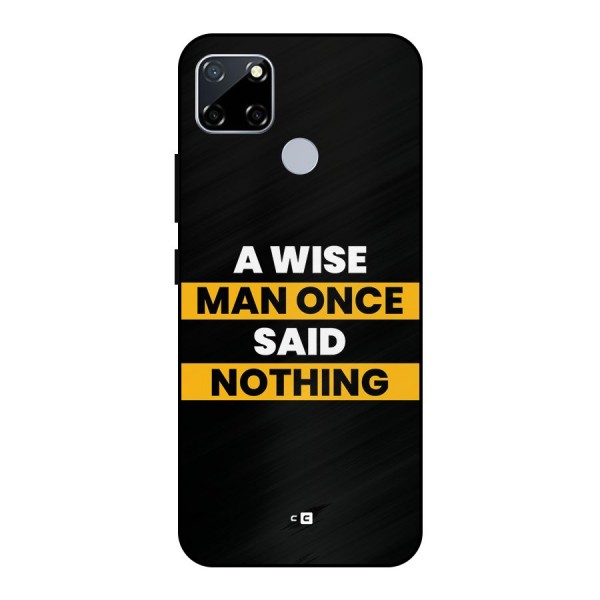 Wise Man Metal Back Case for Realme Narzo 20