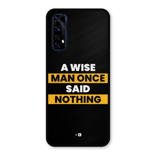 Wise Man Metal Back Case for Realme Narzo 20 Pro