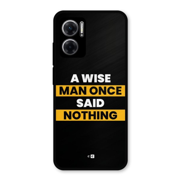 Wise Man Metal Back Case for Redmi 11 Prime 5G