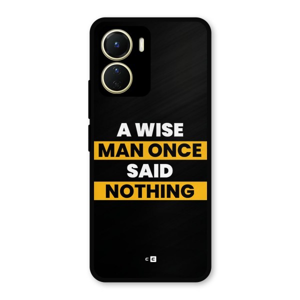 Wise Man Metal Back Case for Vivo T2x