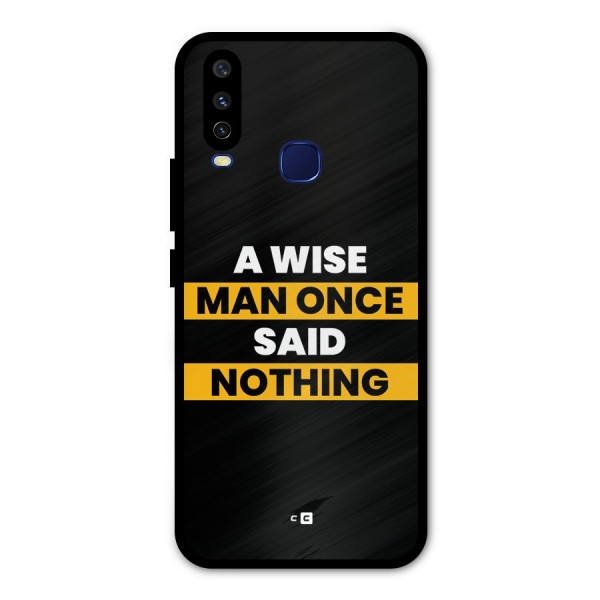 Wise Man Metal Back Case for Vivo U10