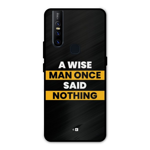 Wise Man Metal Back Case for Vivo V15