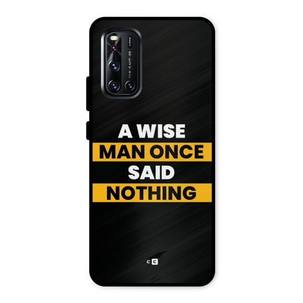 Wise Man Metal Back Case for Vivo V19